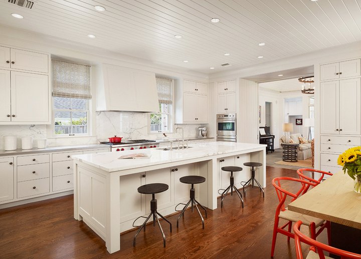 Beadboard Ceiling Transitional Kitchen Dillon Kyle Architecture