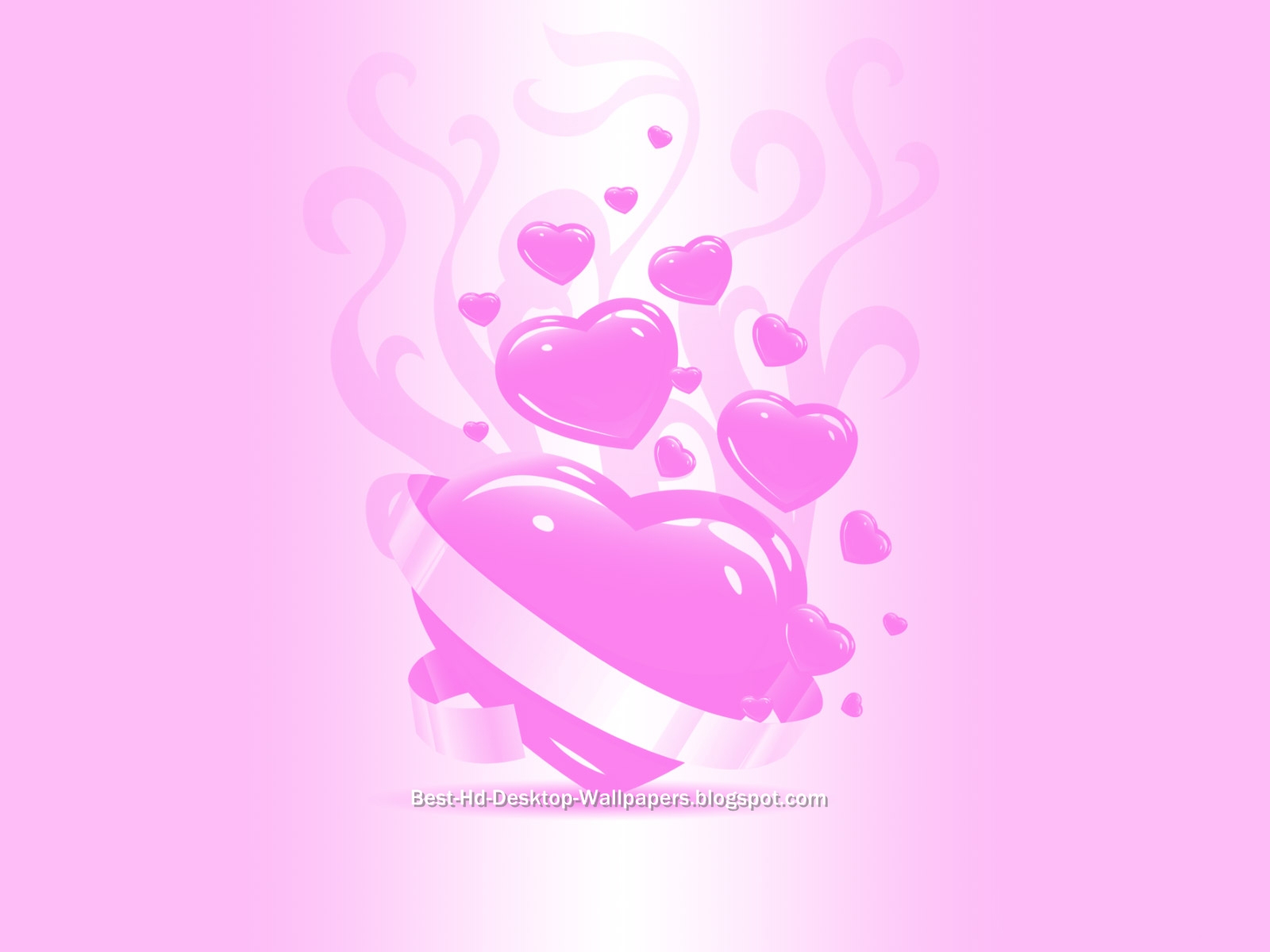 Wallpaper Cute Pink Color Hearts