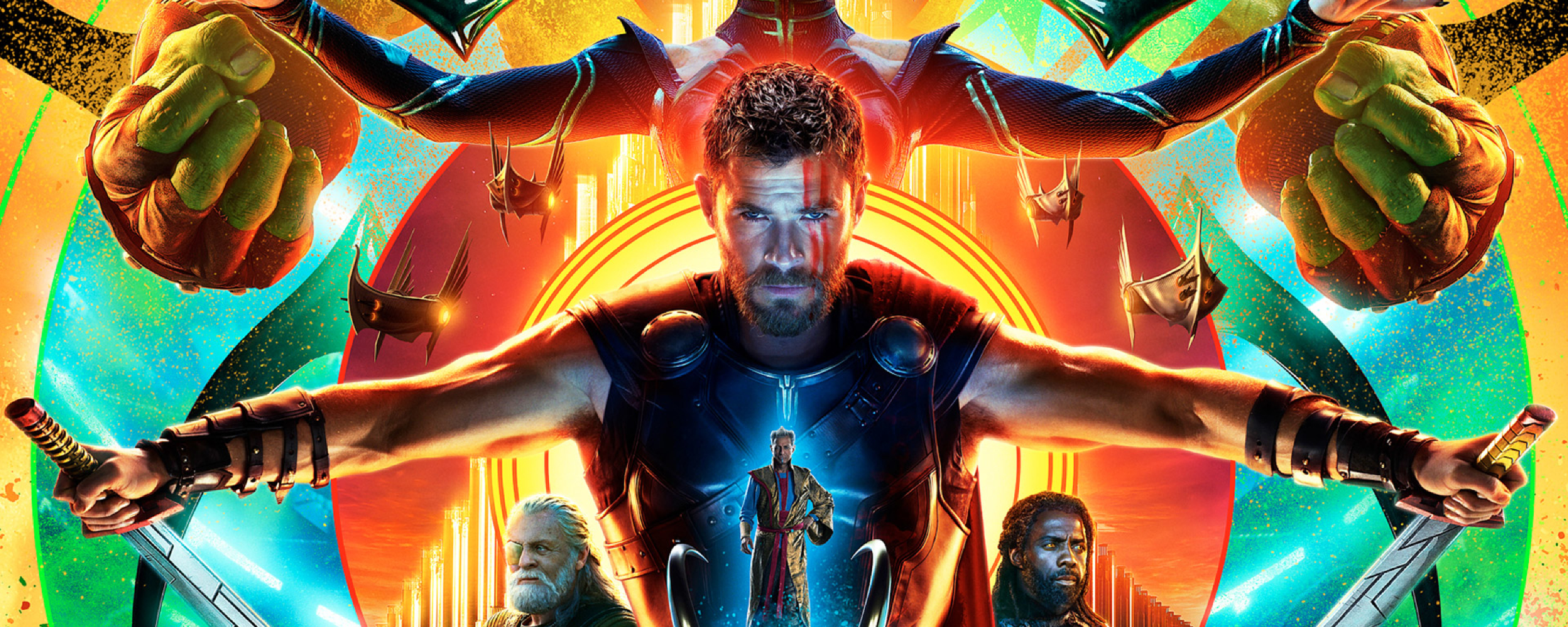 Hulk Hela Thor In Ragnarok Poster Full HD Wallpaper
