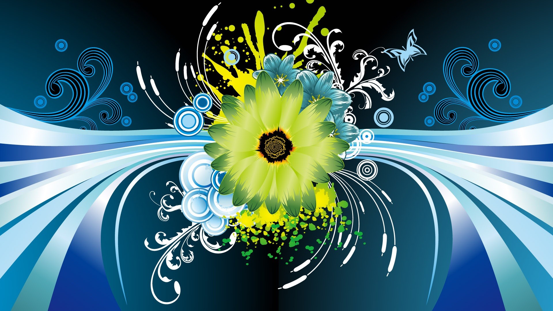 Flower Vector Design HD Wallpaper