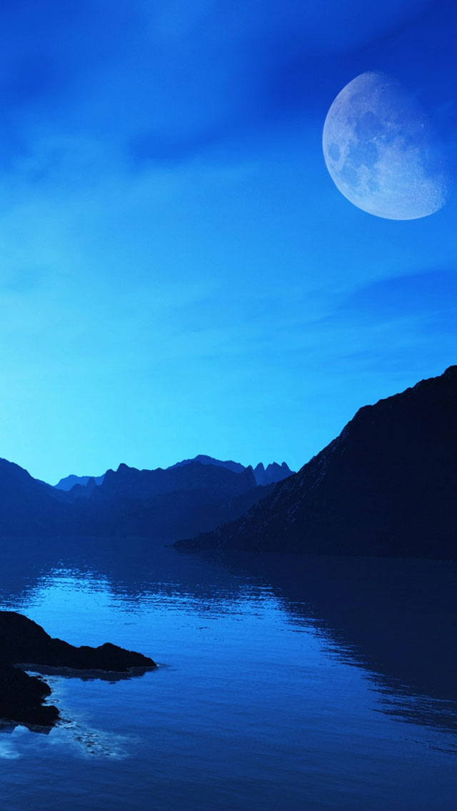 Blue Landscape iPhone 5s Wallpaper