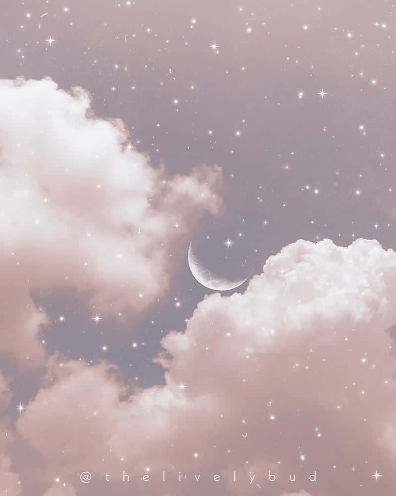 Moon And Stars iPhone Wallpaper