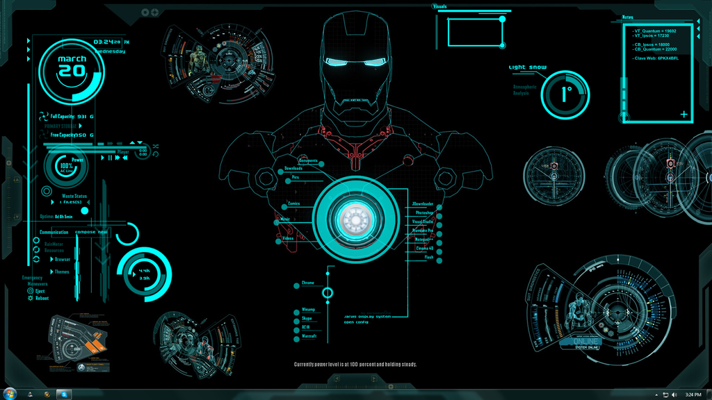 Iron Man Jarvis Theme by Xhini 1024x576