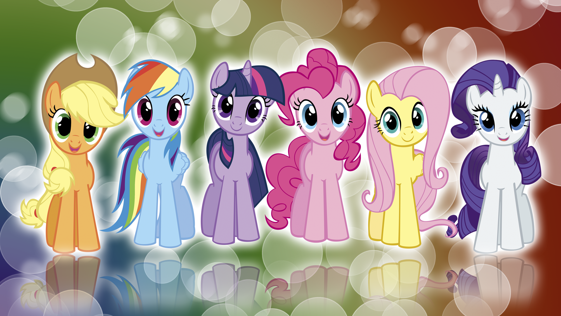 My Little Pony Fim Mane Colors Wallpaper By Bluedragonhans On