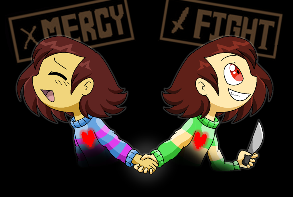 Undertale Frisk And Chara By Bluetruebrazilfilly