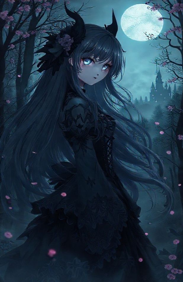 Dark Anime Girl Wallpaper