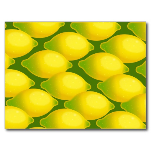 Lemon Wallpaper Postcard