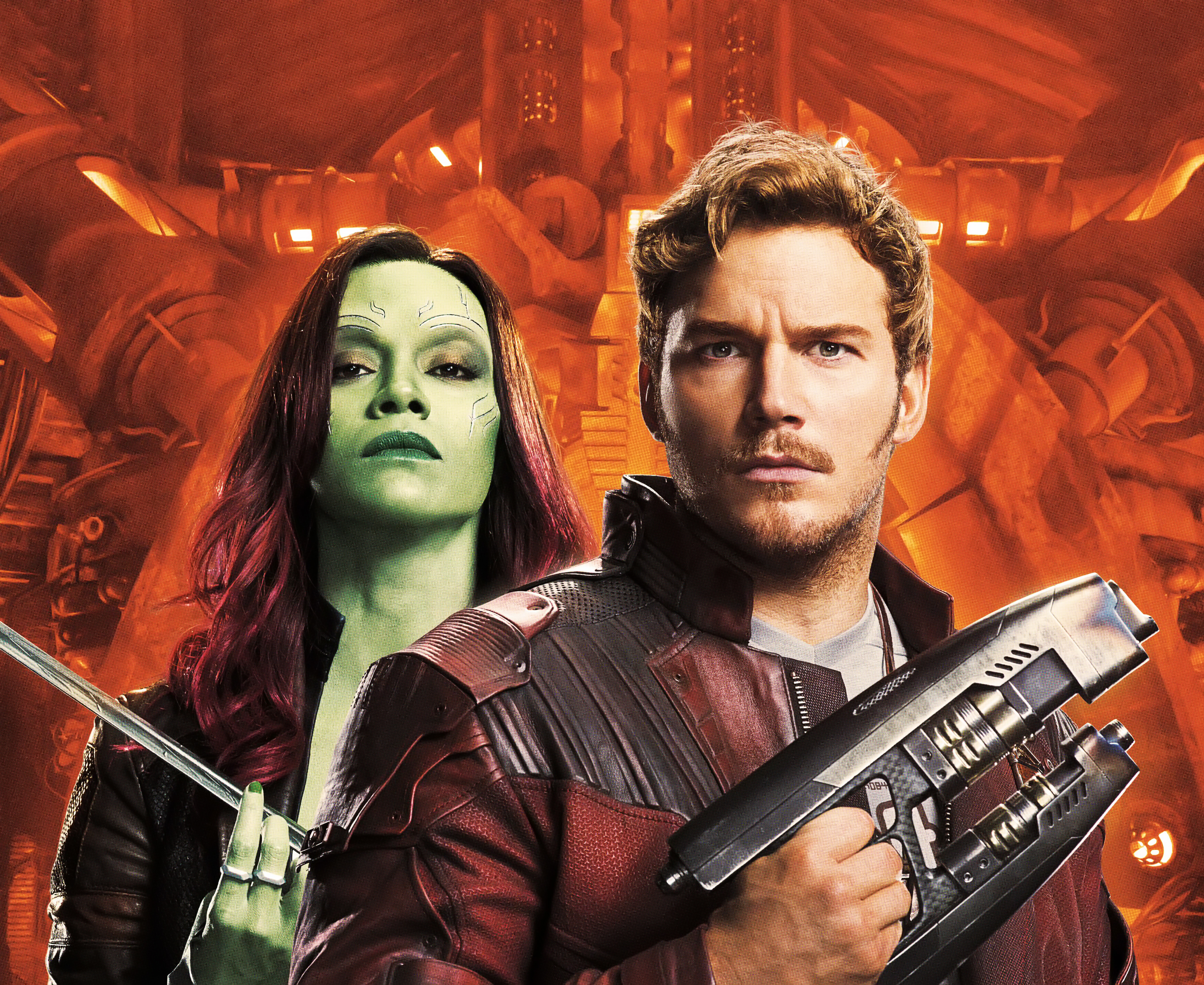 Gamora And The Star Lord Characters In Movie