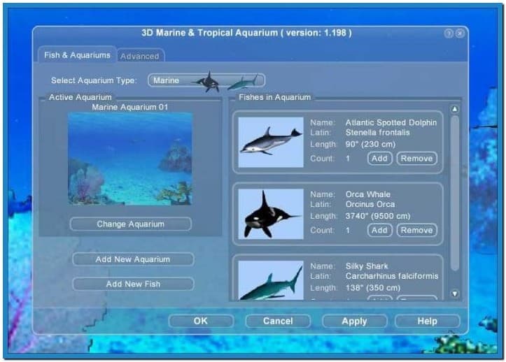 Marine Aquarium Screensaver Windows