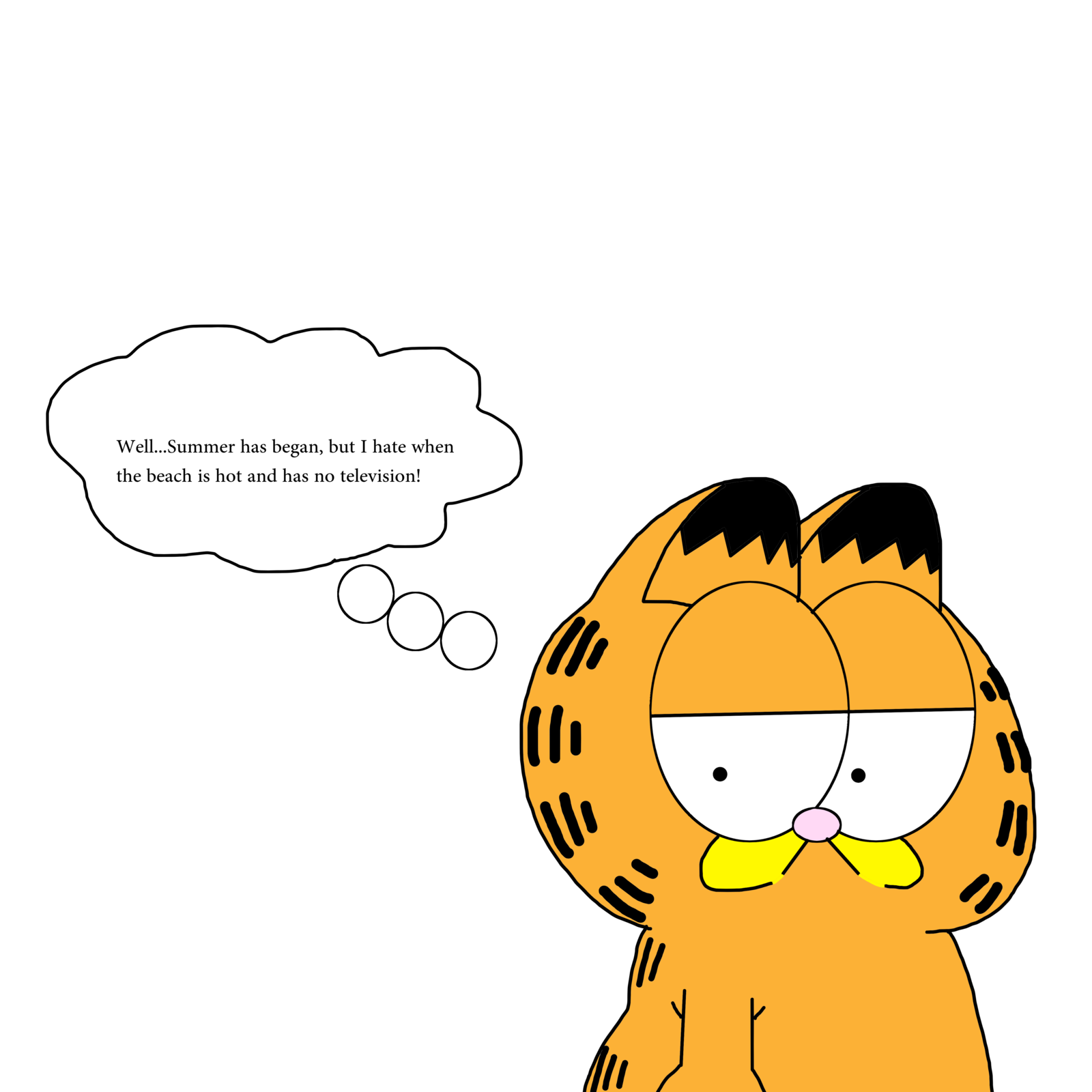 Garfield Talks About Summer By Elmarcosluckydel96