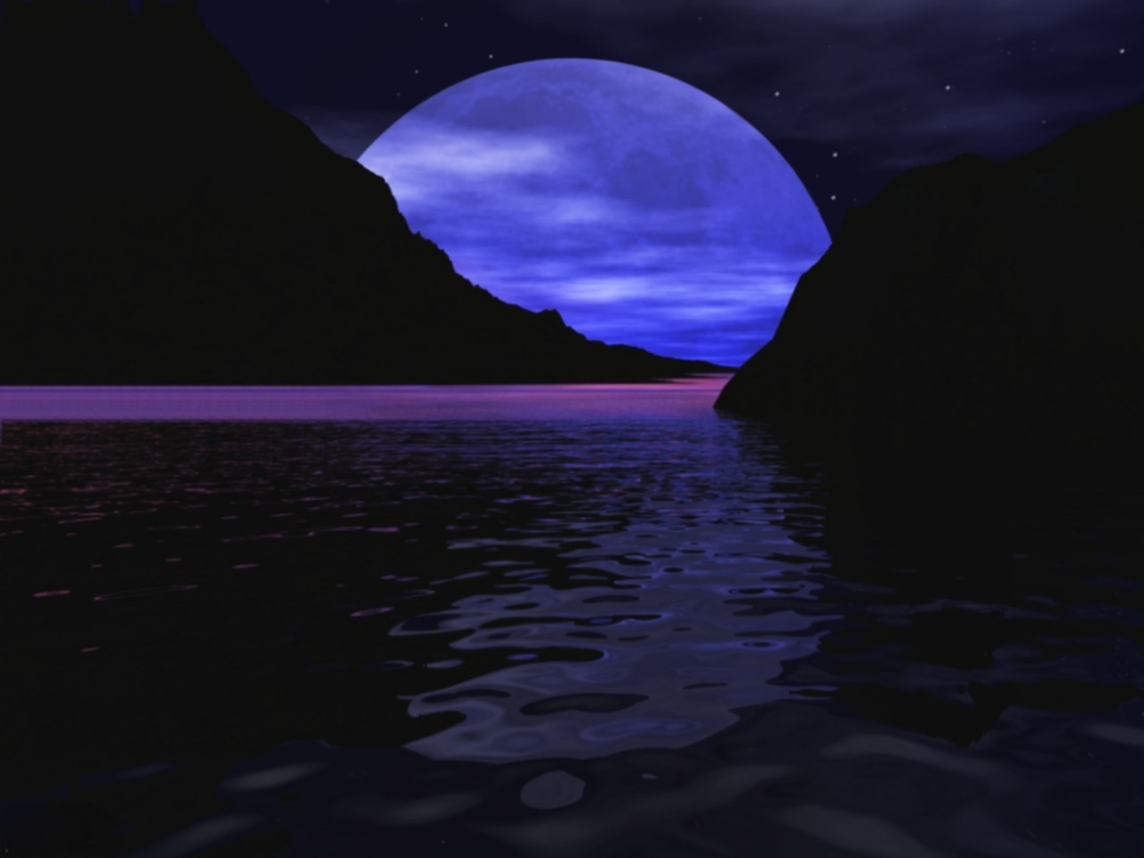 Blue Moon Wallpaper HD In Space Imageci