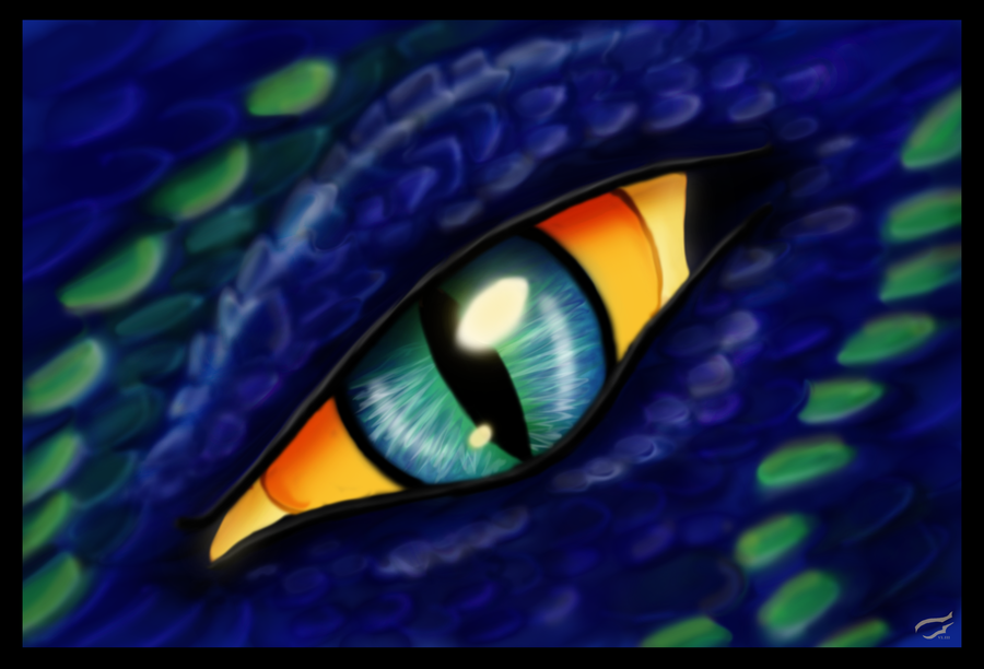 Dragon Eye With Iris By Mutabi