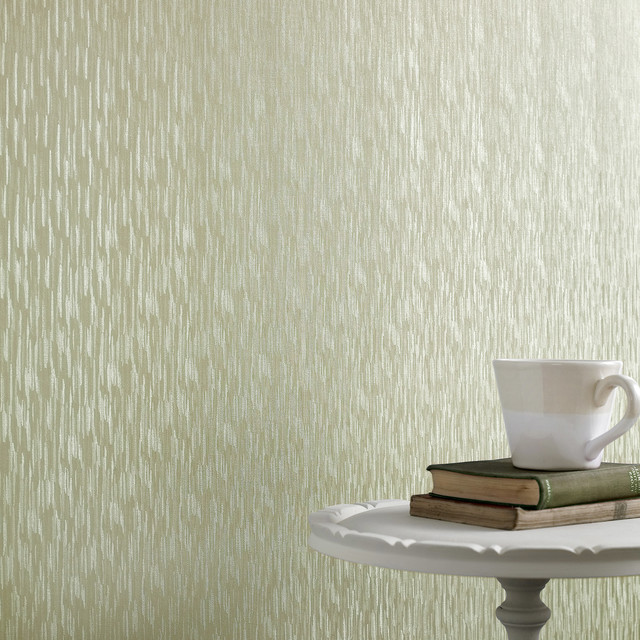 Silken Stria Green Shimmer Modern Wallpaper By Graham Brown