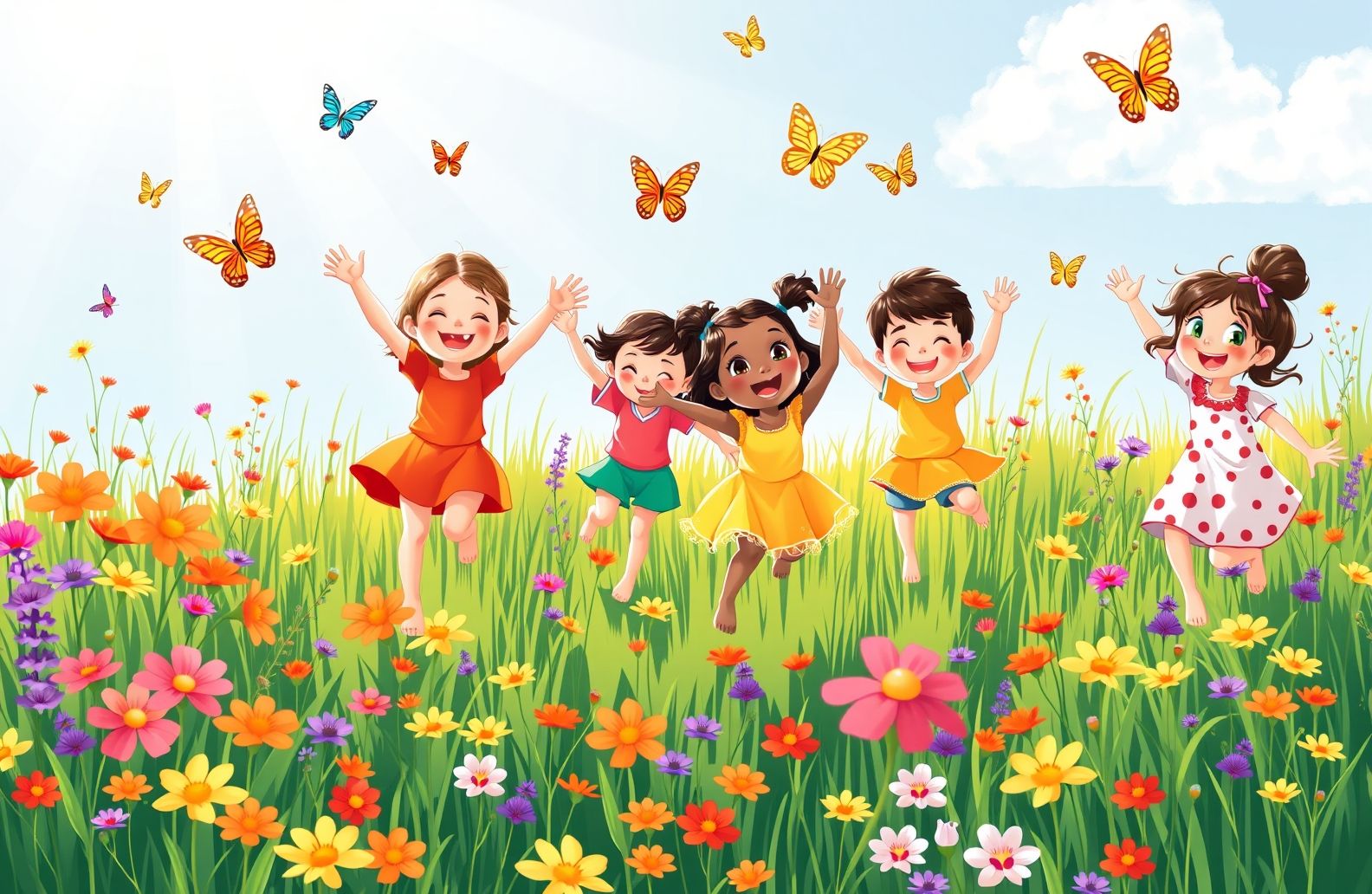 Barefoot Kids Wallpaper