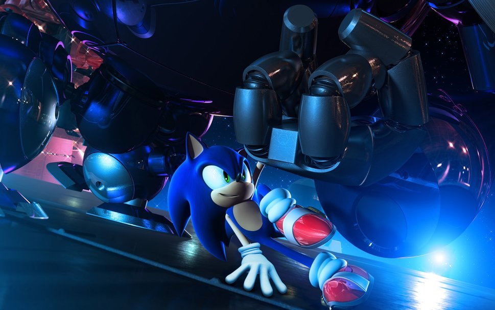 Sonic Tapet Tapeter Vektor