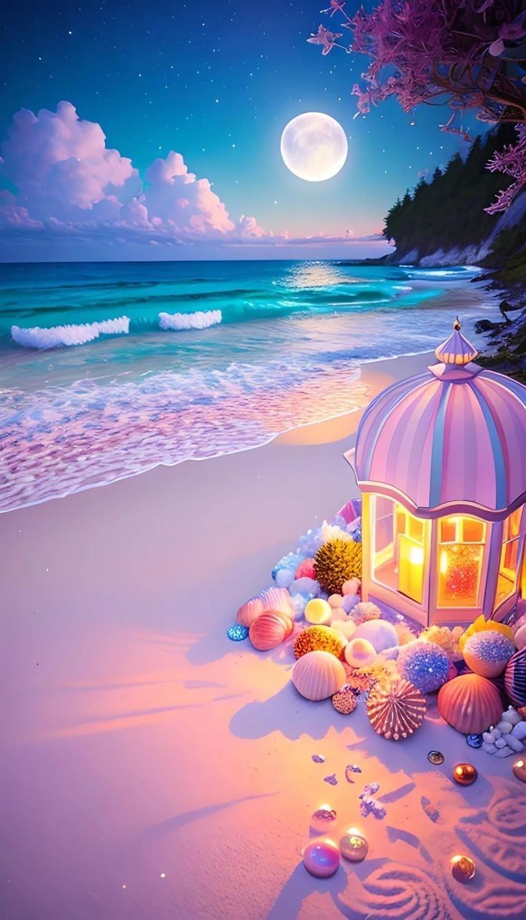 Beach Scene Wallpaper