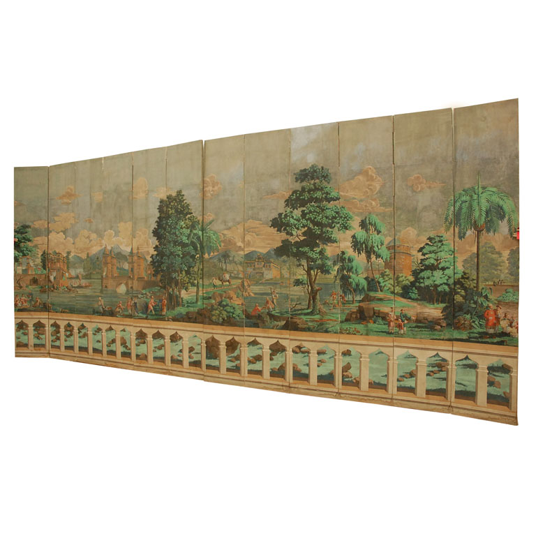 Chinoiserie Chic Framed Chinoiserie Wallpaper Panels