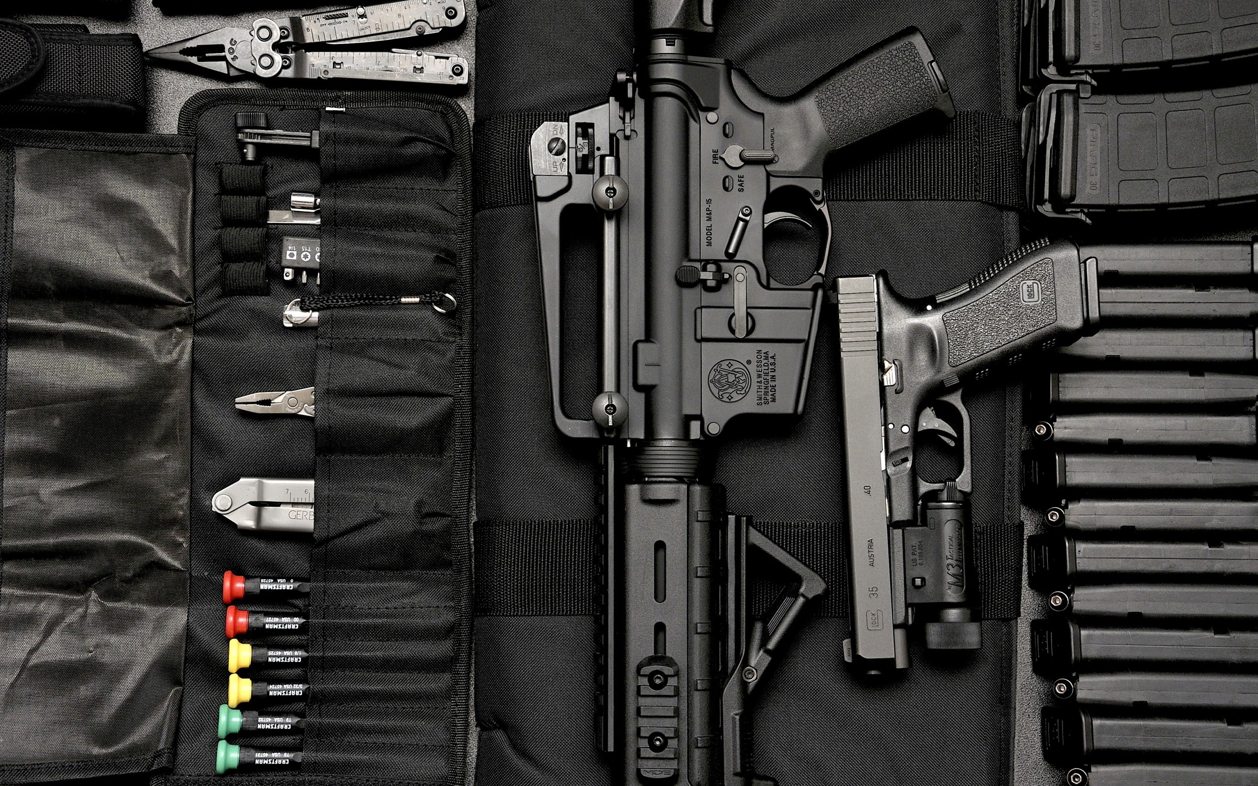 Weapon Black Glock Gun M P Military Multi Tool Rifle Smith
