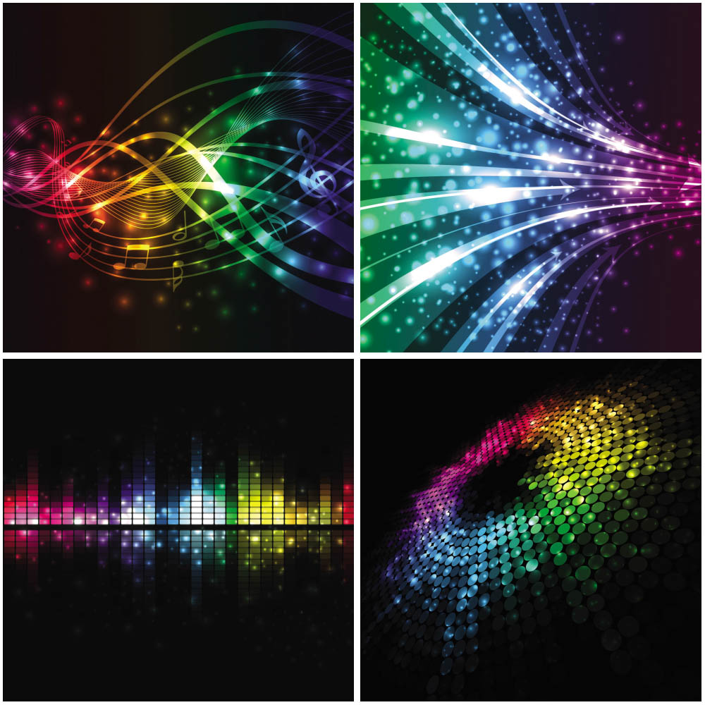 Music Wave Background Acoustic Guitar Detail Abstract Elements