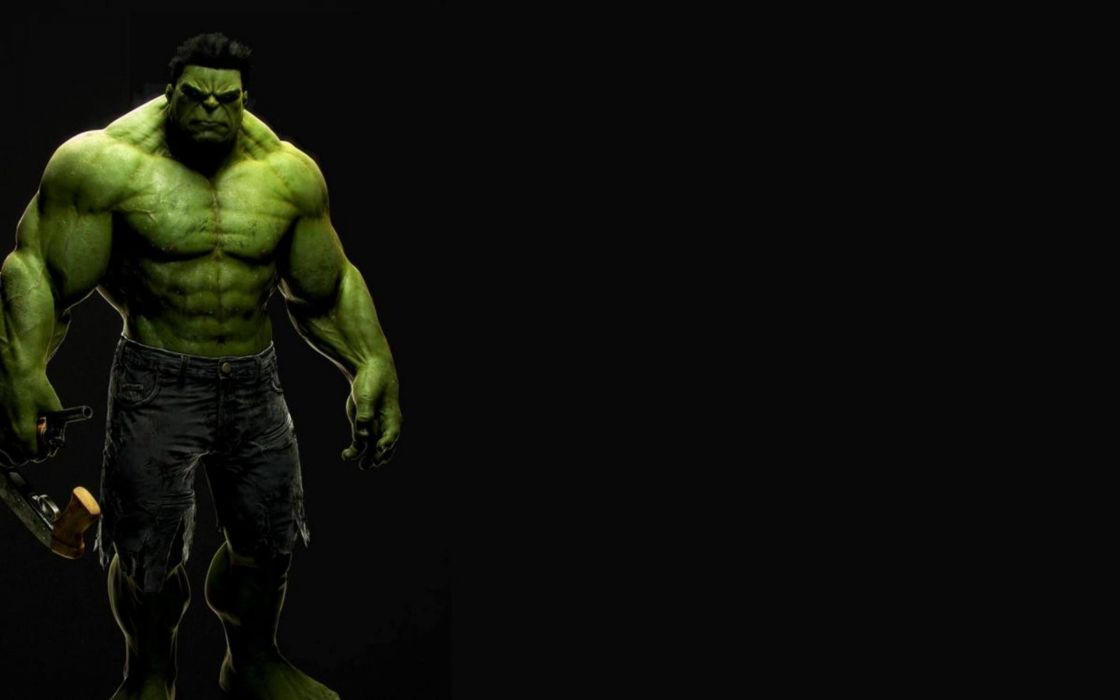 Green Beast Marvel Ics The Avengers Movie Black Background