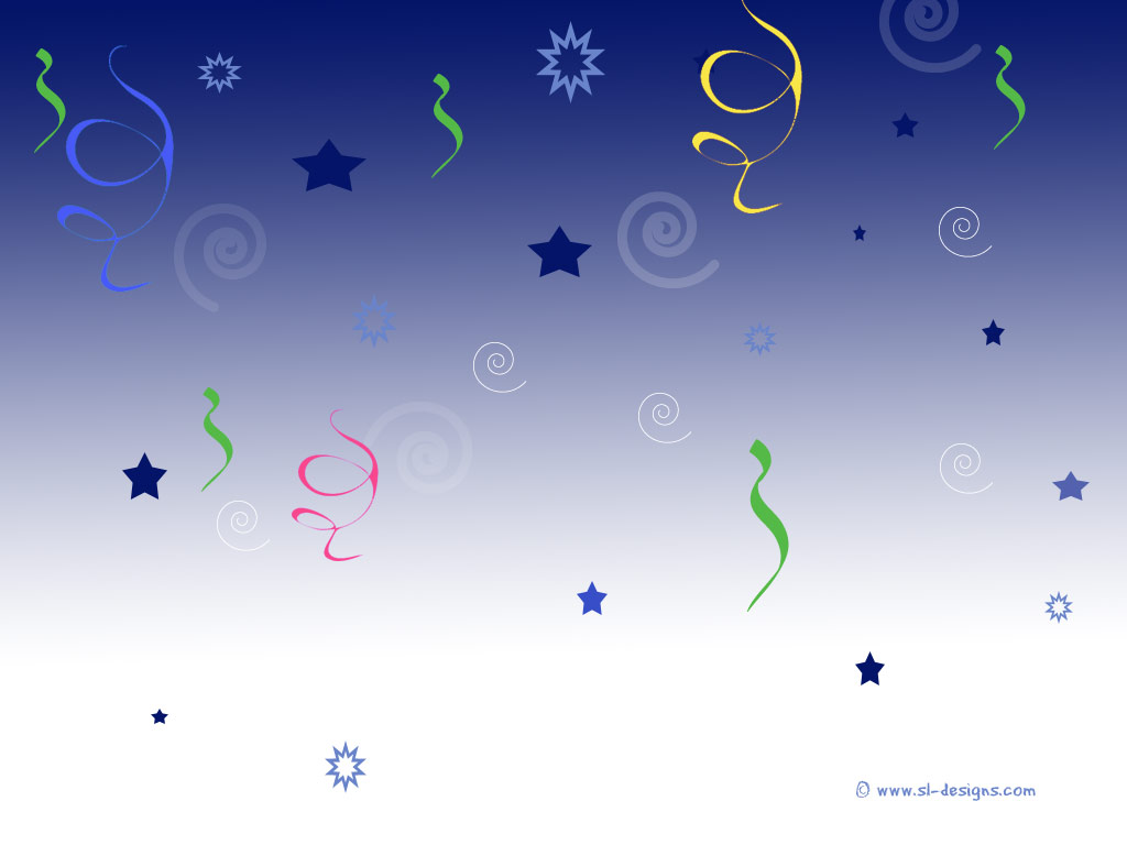 Party Desktop Wallpaper Streamers And Stars
