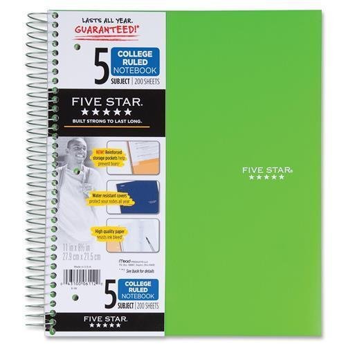 Mead Subject Trend Notebook Sheets X 1each