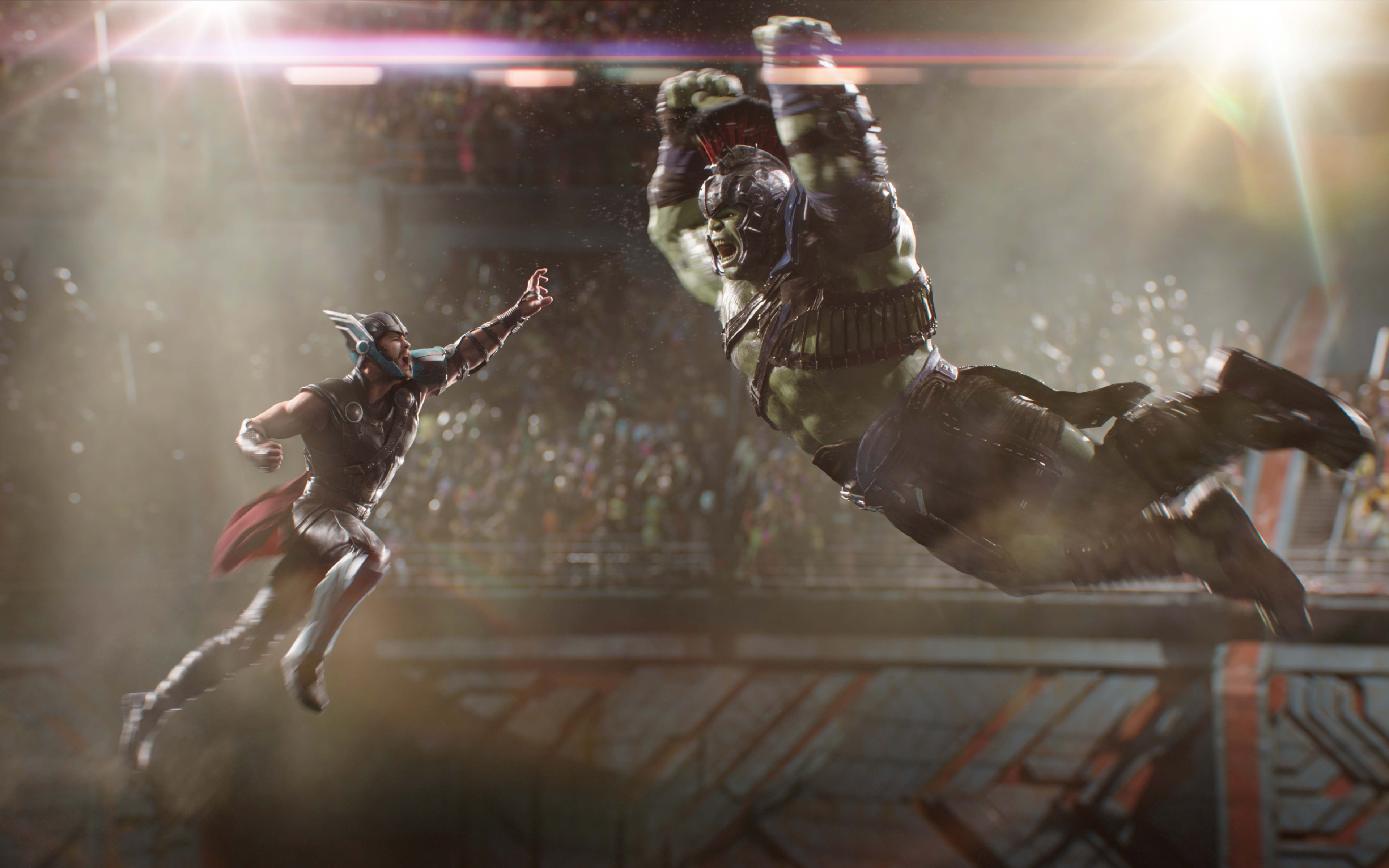 Thor Ragnarok Vs Hulk 4k Wallpaper HD
