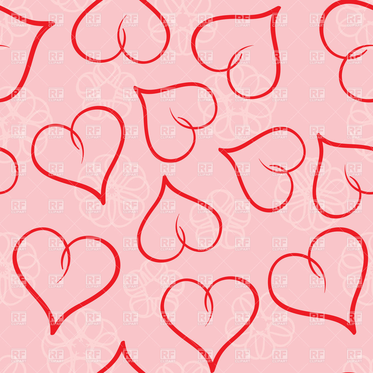 Valentine S Day Seamless Background Vector Image Of Background