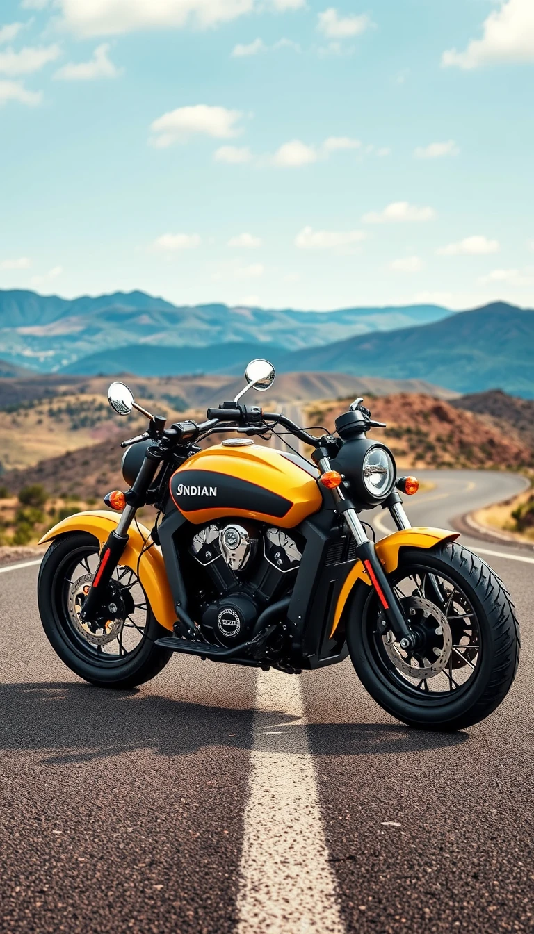 Indian Motorcycle Scout Phone Wallpaper