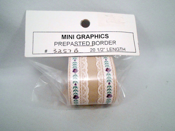 Dollhouse Wallpaper Border Miniature Craft Mini Graphics 570x428