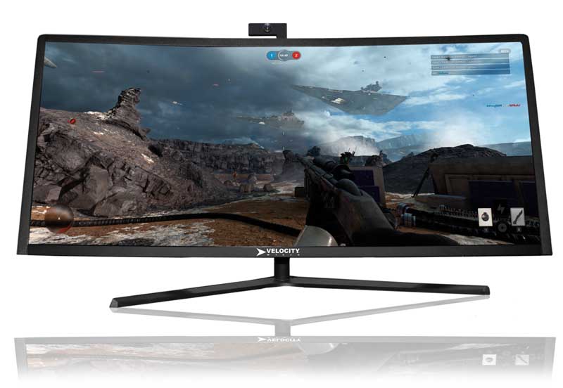 The Raptor One Features A Curved WqHD Display Desktop Cpu And Full