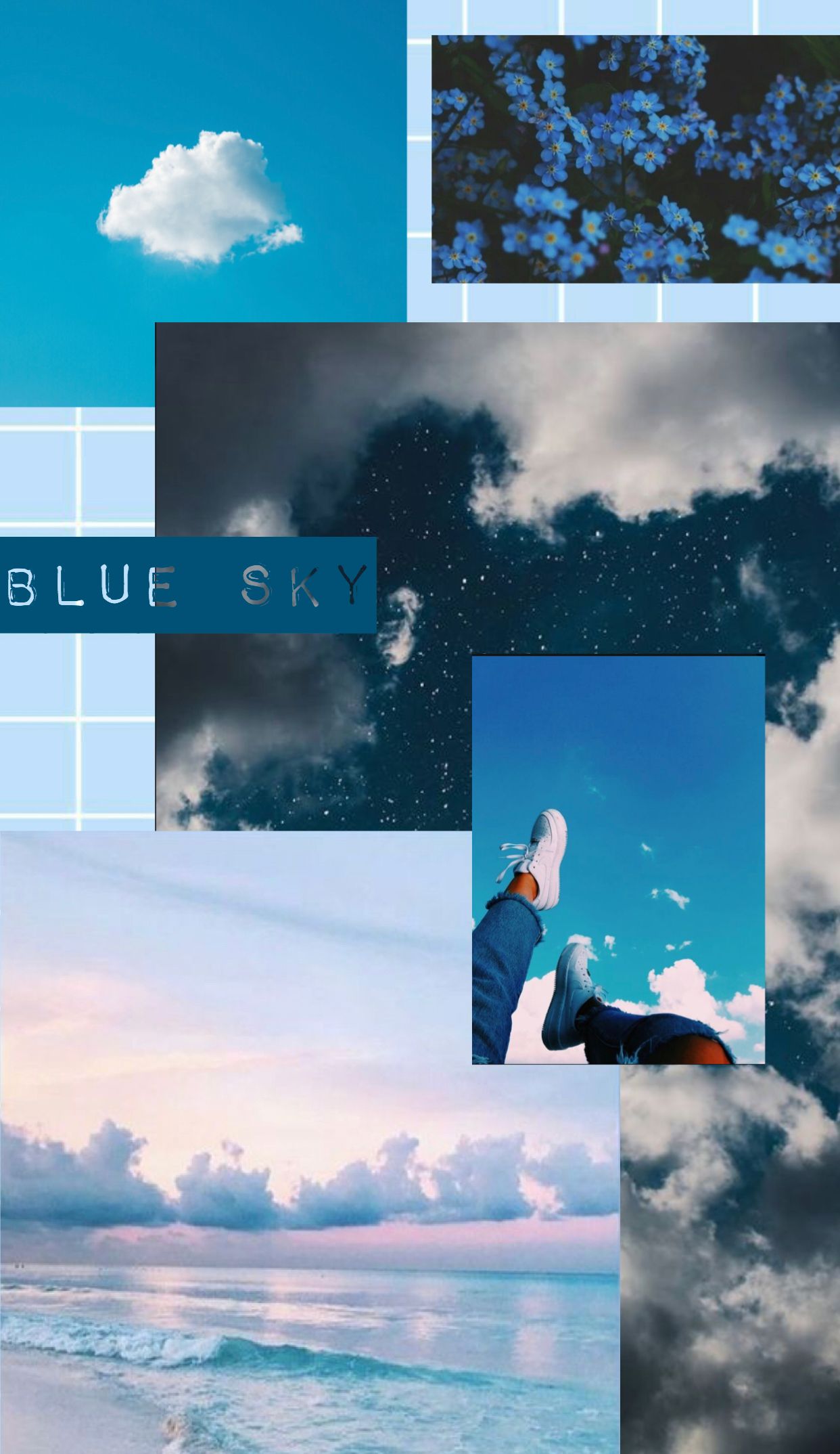 Aesthetic Blue Wallpaper