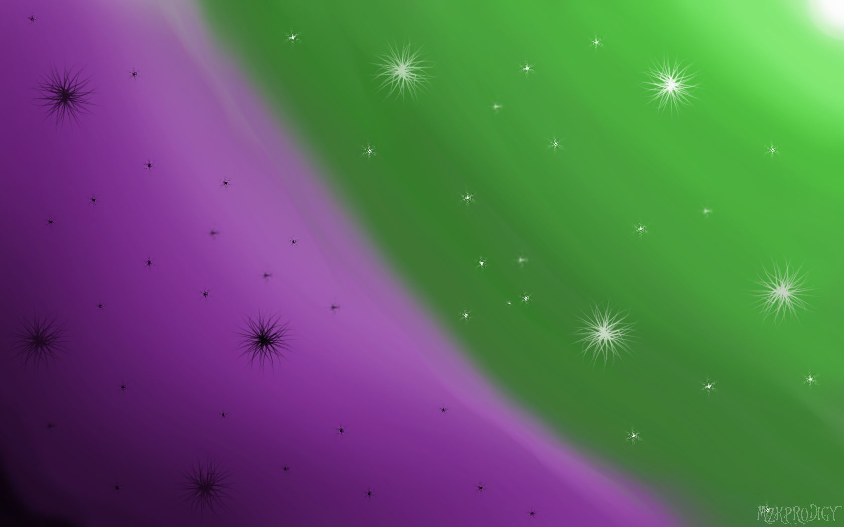 Simple Abstract Wallpaper Green And Purple Sky By Mzkprodigy On