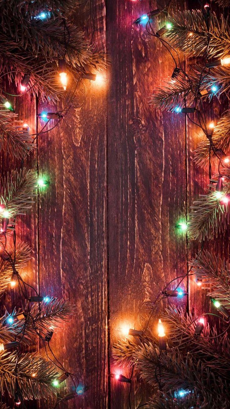 Christmas Tree Lights iPhone Wallpaper HD In