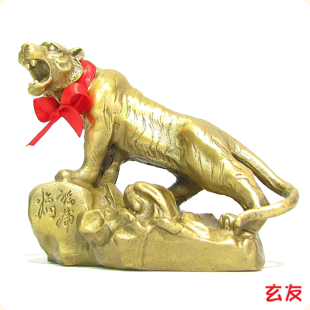 Brons Tijger Boze Geesten Lucky Zodiac Feng Shui Accessoires
