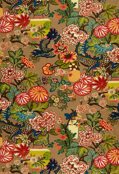 Chiang Mai Dragon Schumacher Fabric I Am Going To Upholster Something