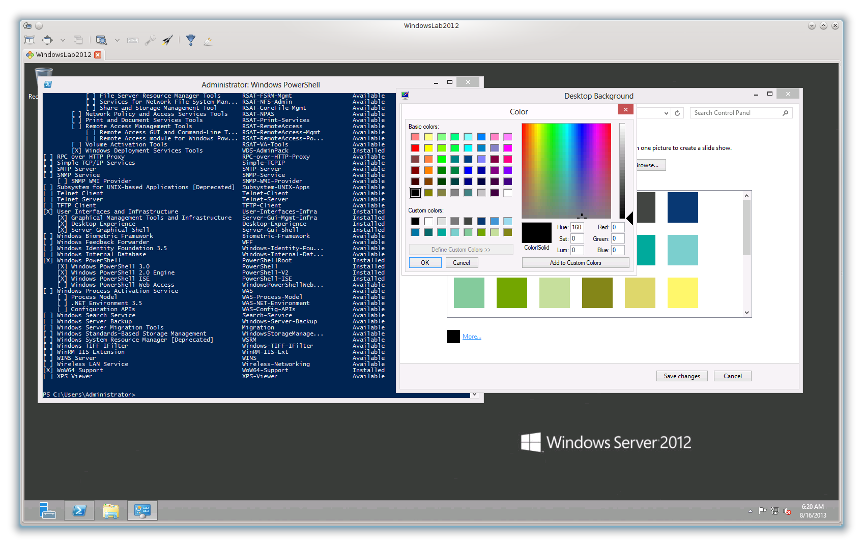 Server 2012 change desktop background color Life with Linux
