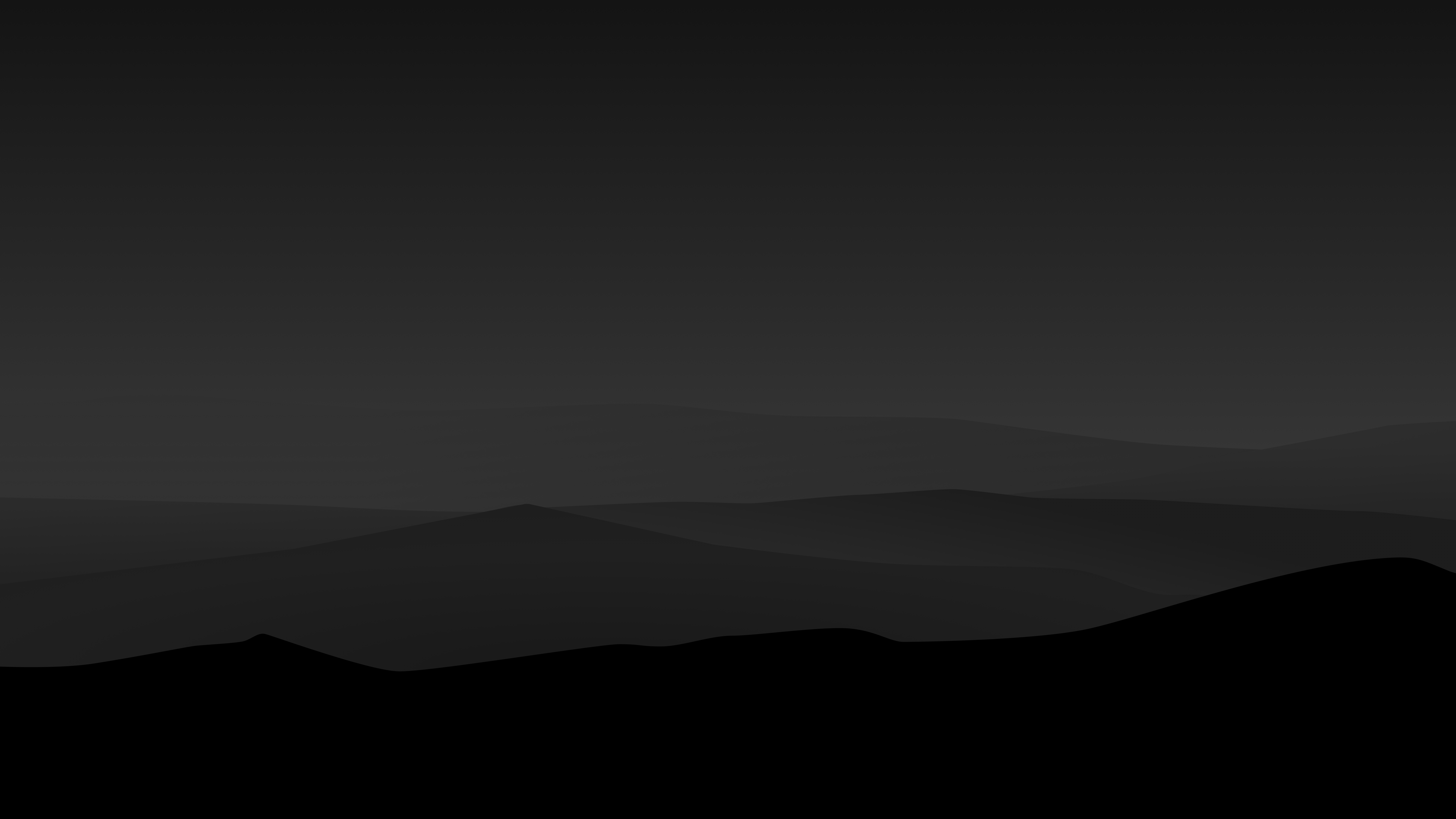 Dark Night Mountains Minimalist 4k Wallpaper HD Artist