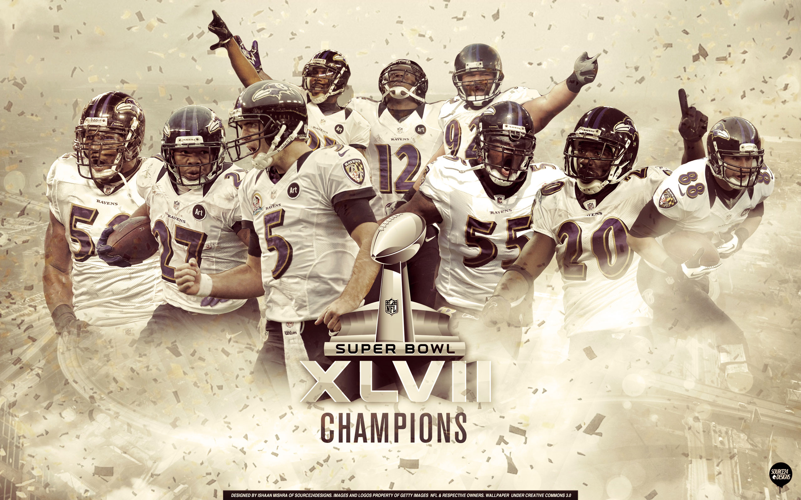 Free Wallpapers   Baltimore Ravens Superbowl 2013 Champions 2560x1600