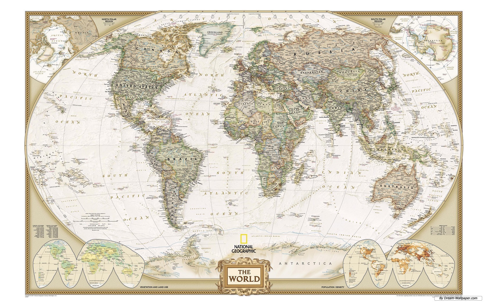 Wallpaper World Map Index