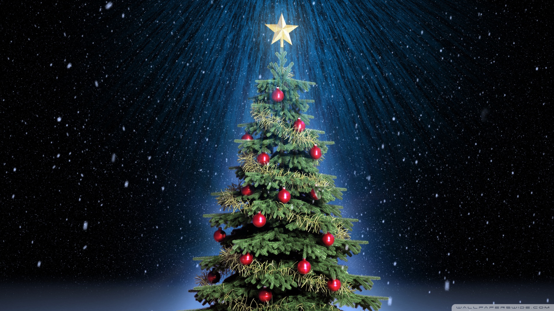 Classic Christmas Tree Wallpaper