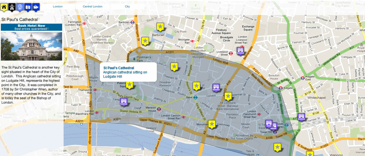 London City Map Background Wallpaper