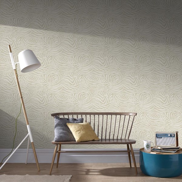 Zebra Taupe Wallpaper By Graham And Brown