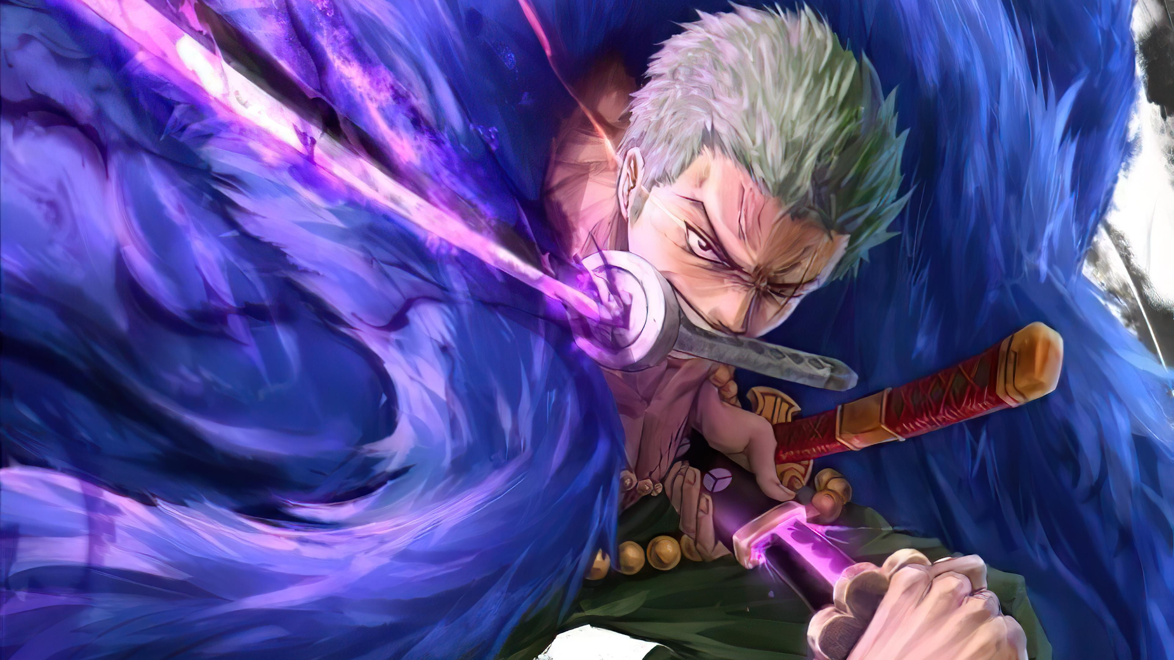 🔥 Download One Piece 4k Roronoa Zoro Rare Gallery HD Wallpaper by ...