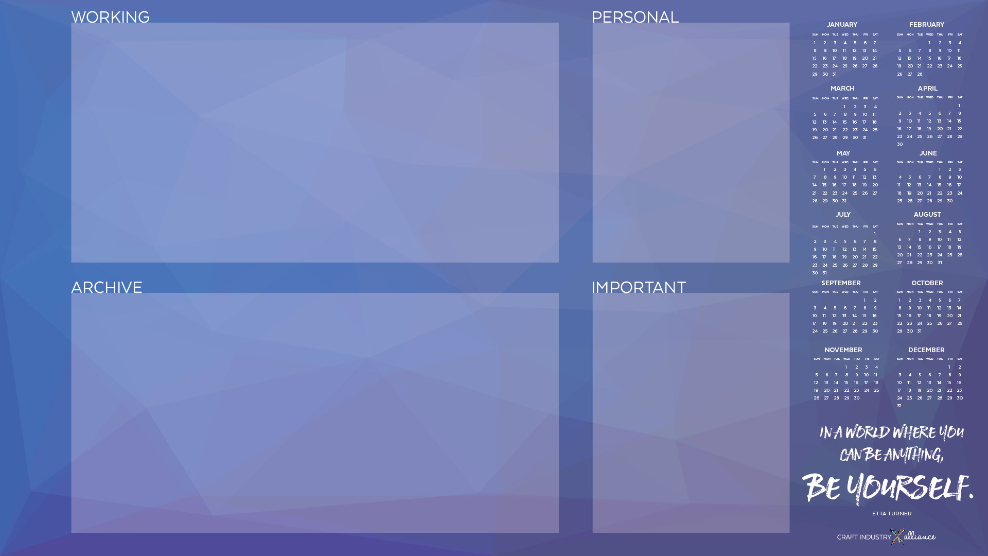 Desktop Organizer Wallpaper
