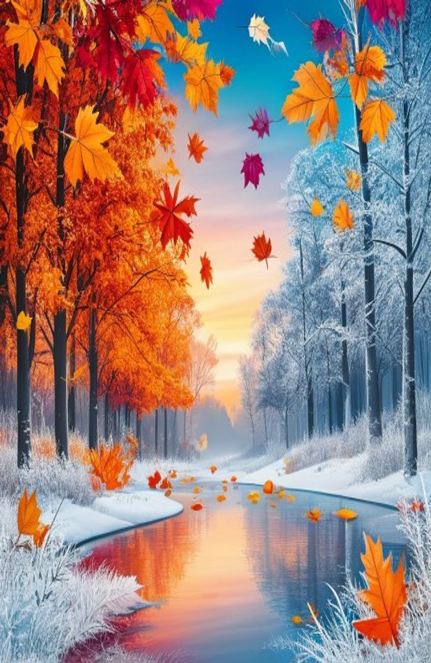 Fall Winter Background Wallpaper
