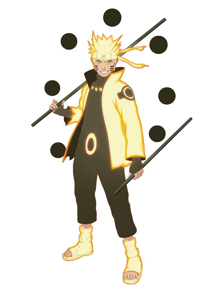 Six Paths Sage Mode Naruto Uzumaki By Goldliger