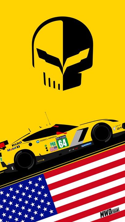 Your Hours Of Le Mans Corvette Racing iPhone Wallpaper Here