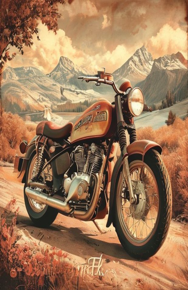 Vintage Motorcycle Wallpaper