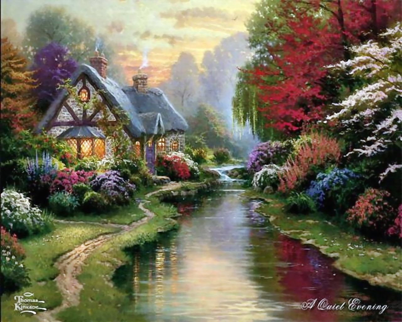 Thomas Kinkade Fall Wallpaper WallpaperSafari   MAszUd 